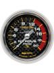 Auto Meter Gauge Carbon Fiber Nitrous Pressure 0-1600 PSI 2 1/16