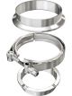 Magnaflow Perf Exhaust V-Band Clamp 3 in V-Band Flanges Stainless Natur