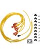 Accel Spark Plug Wire Set Super Stock Spiral Core 7 mm Yellow 90 Degr