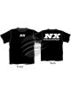 NX Express NX Black T-Shirt with White Logo, Small
