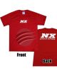 NX Express NX Red T-Shirt with White Logo, Large