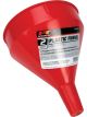Performance Tool Funnel Round Plastic Red 2 qt. Capacity