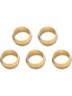 Vibrant Performance Pack of 5, Brass Olive Inserts; Size 5/16