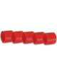 Vibrant Performance Female AN Plastic Plug, AN Size: -4 Red Pack of 5