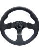 NRG Reinforced Steering Wheel 320mm Black Leather w/Blue Stitching
