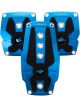 NRG Brushed Aluminum Sport Pedal M/T Blue w/Black Rubber Inserts