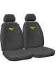 Hulk 4X4 Universal Heavy Duty Canvas Seat Cover Grey Fronts