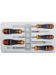 Bahco Slotted/Phillips Screwdriver Set Rubber Grip 5pcs