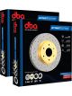 2 x DBA En-Shield Cross-Drilled Disc Brake Rotor 297.9mm DBA3602OEXL DBA3602OEXR