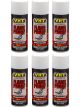 6 x VHT Flame Proof Header and Exhaust High Heat Paint Flat White Primer SP118