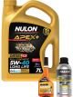 Nulon Apex+ 5W-40 Engine Oil 7L + Diesel Engine Treatment & Injector Cleaner
