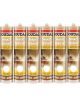 6 x Soudal Timber and Parquet High Quality Sealant Ash/Maple 290ml