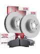 Protex Ultra Front Disc Brake Rotors + Ceramic Brake Pads