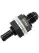 Aeroflow Fuel Cell Bulkhead Fitting -6AN to 3/8 Inch Barb Black