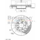 Bremtec Euro-Line Disc Brake Rotor Right (Single) 340mm