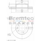 Bremtec Euro-Line High Grade Disc Brake Rotor (Pair) 302mm