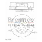 Bremtec Euro-Line Disc Brake Rotor (Pair) 309.9mm