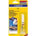 Soudal Cyanofix Gel Blister Solvent Free Fast Cure Instant Superglue 3g