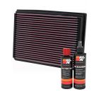 K&N Air Filter 33-2804 + Recharge Kit