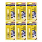 6 x Soudal Cyanofix Gel Blister Solvent Free Fast Cure Instant Superglue 3g