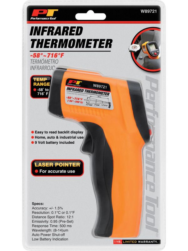 Performance Tool W89721 Infrared Thermometer