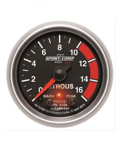 Auto Meter Gauge Sport-Comp Ii Pro-Control Nitrous Pressure 0-1600 PSI 2 …
