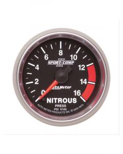 Auto Meter Gauge Nitrous Press 2 5/8" 1600PSI Stepper Motor W/ Peak & War…
