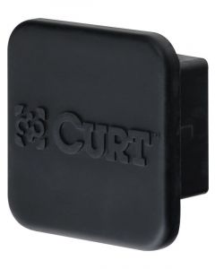 Curt Manufacturing Hitch Cover 2 in Tube Curt Logo Rubber Black