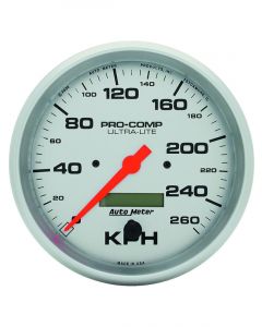 Auto Meter Gauge Ultra-Lite Speedometer 5 in. 260km/h Electric Programma…