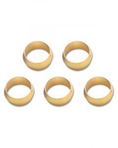Vibrant Performance Pack of 5, Brass Olive Inserts; Size 3/8" Barrel Style
