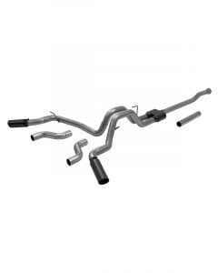 Flowmaster Exhaust System Outlaw Cat-Back 3" Diameter Dual Side Exit Black Tip