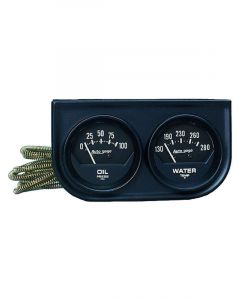 Auto Meter Gauge Console 2-1/16", 100PSI/280 °F Blk Dial S/Sweep, Autogage