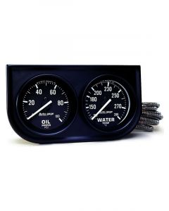 Auto Meter Gauge Console 2-1/16", 100PSI/280°F, Blk Dial F/Sweep, Autogage