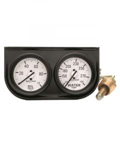 Auto Meter Gauge Console 2-1/16", 100PSI/280°F, Wht Dial F/Sweep, Autogage