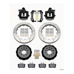 Wilwood Disc Brakes Rear Drilled Slotted Rotors Black 1-Piston Ca
