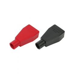 Moroso Battery Terminal Boot - Top Post - Black / Red - Pair