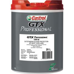 Castrol 15W-40 Gtx Professional Engine Oil 20 Litre