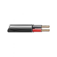 Tycab 2mm Twin Core Cable Red Black with Black Sheath 30M (7/0.32)