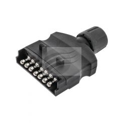 Utilux 7 Pin Flat Trailer Plug Plastic Common All States # H40904