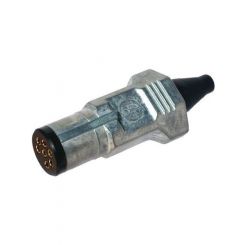 Utilux 7 Pin Small Round Trailer Plug Metal Common Tas Qld Nsw & Wa