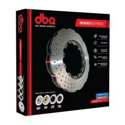 DBA Disc Brake Rotor Ring Cross-Drilled & Dimpled Wave 5000 Series (Single) 345mm
