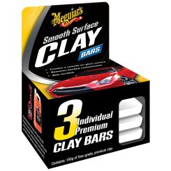 Meguiars Smooth Surface Clay Bar Pack of 3