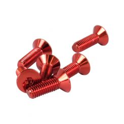 NRG Steering Wheel Screw Upgrade Kit Conical Red