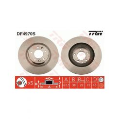 TRW Disc Brake Rotor (Single) 322mm