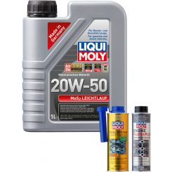 Liqui Moly MoS2 Leichtlauf 20W-50 1L + Gold Service Kit