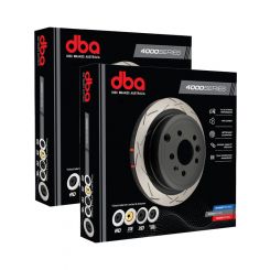 2 x DBA 4000 T3 Slotted Disc Brake Rotor 332mm DBA42147S