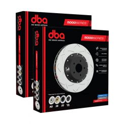 2 x DBA 5000 T3 Slotted Disc Brake Rotor Black 362mm DBA52024BLKS