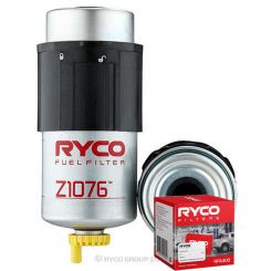 Ryco Fuel Water Separator Filter Z1076 + Service Stickers