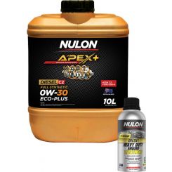 Nulon Apex+ 0W-30 ECO-PLUS C2 Engine Oil 10L + Diesel Engine Treatment 500ml