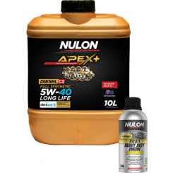 Nulon Apex+ 5W-40 Long Life Engine Oil 10L + Diesel Engine Treatment 500ml